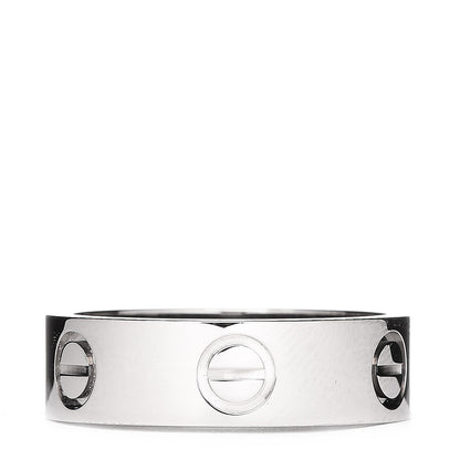 Cartier 18K White Gold 5.5mm LOVE Ring 52 6 3 of 5
