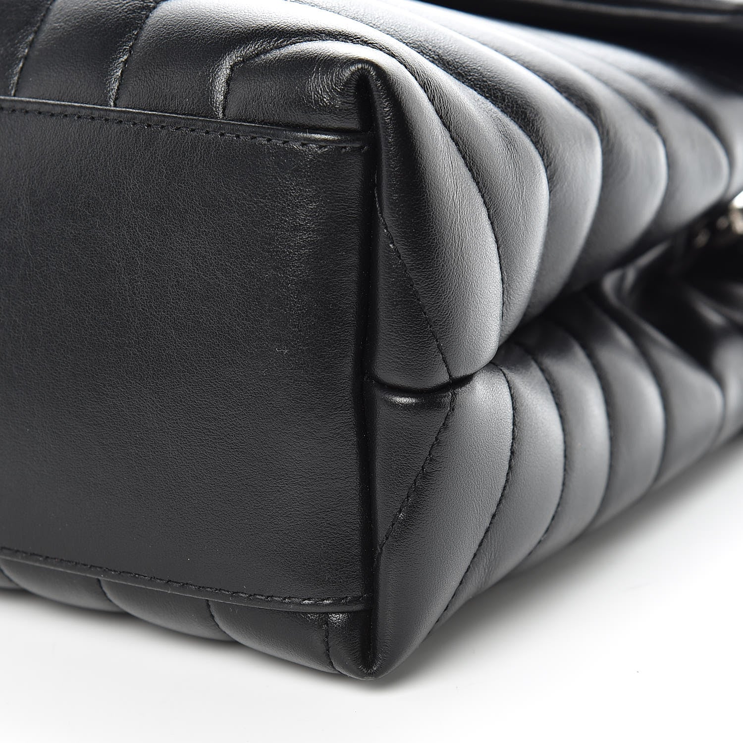 Saint Laurent Calfskin Y Quilted Monogram Medium Loulou Chain Satchel Black 10 of 10