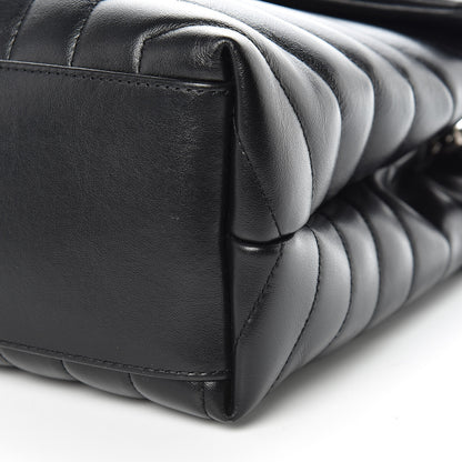 Saint Laurent Calfskin Y Quilted Monogram Medium Loulou Chain Satchel Black 10 of 10