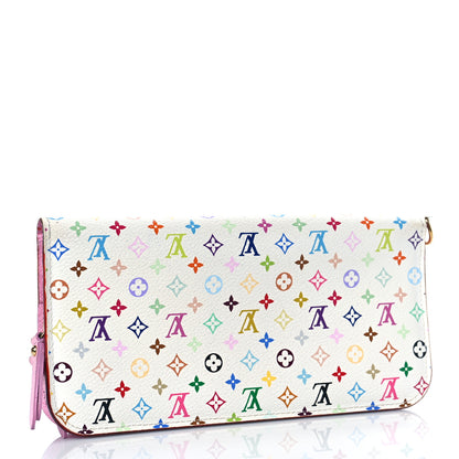 Louis Vuitton Monogram Multicolor Insolite Wallet White Litchi 3 of 10