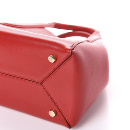 Lanvin Smooth Calfskin Mini Trapeze Red 12 of 13