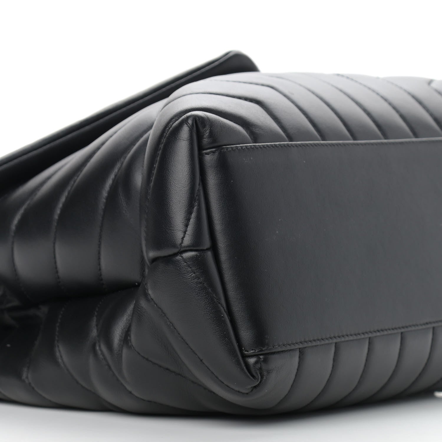 Saint Laurent Calfskin Y Quilted Monogram Medium Loulou Chain Satchel Black 9 of 12