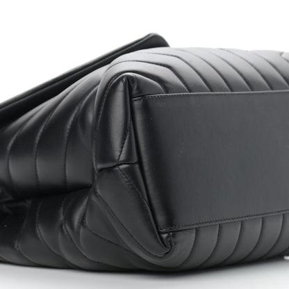 Saint Laurent Calfskin Y Quilted Monogram Medium Loulou Chain Satchel Black 9 of 12