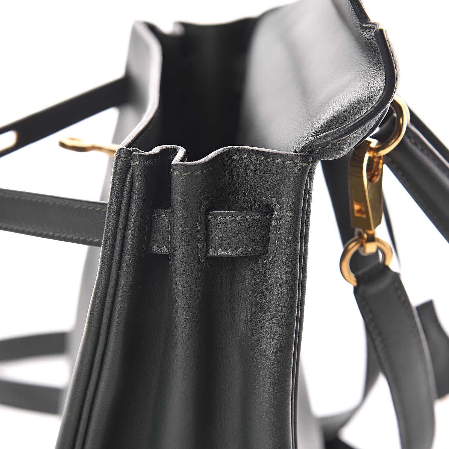 Hermes Swift Kelly Retourne 25 Vert Fonce 9 of 34