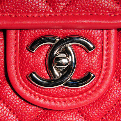 Chanel Caviar French Riviera Large Flap Red 10 of 12