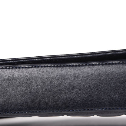 Chanel Lambskin Quilted CC Chocolate Bar Flap Navy 9 of 14