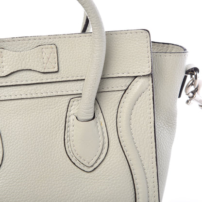 Celine Drummed Calfskin Nano Luggage Lune 12 of 18