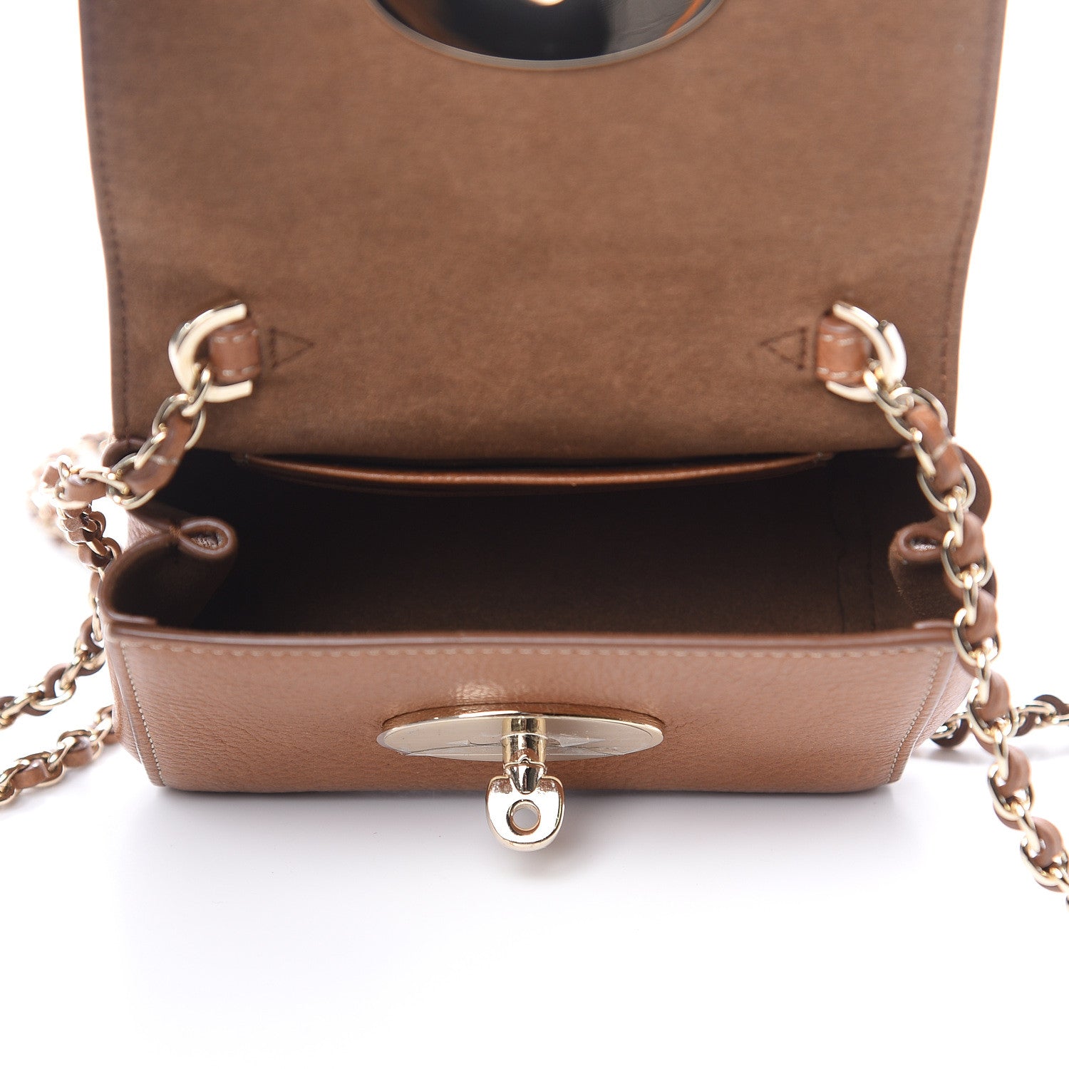Mulberry Natural Calfskin Mini Lily Flap Oak 5 of 11