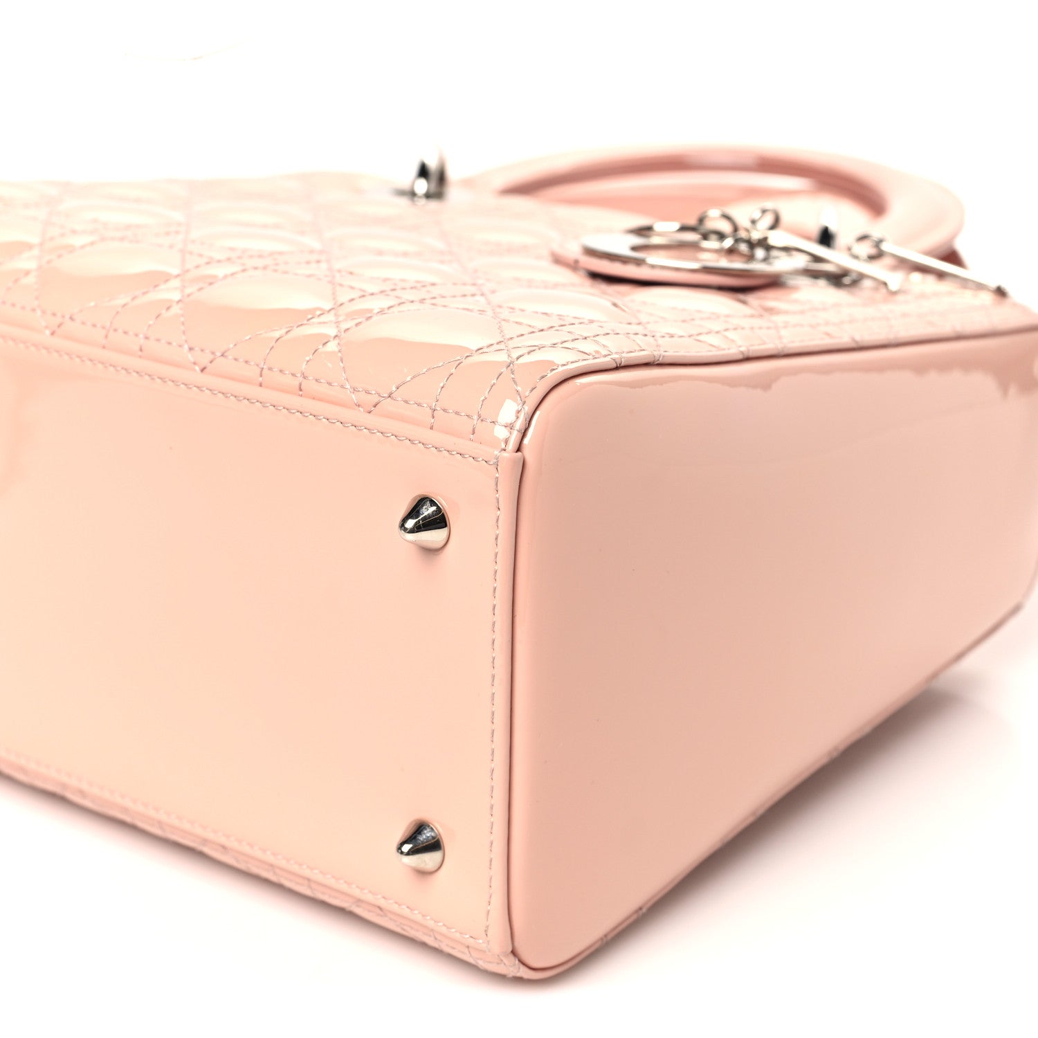 Christian Dior Patent Cannage Medium Lady Dior Light Pink 10 of 10