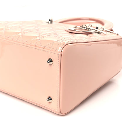 Christian Dior Patent Cannage Medium Lady Dior Light Pink 10 of 10