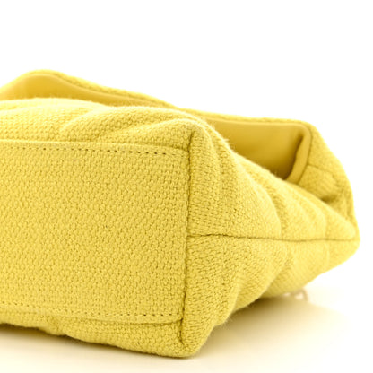 Saint Laurent Canvas Quilted Toy Loulou Puffer Monogram Chain Satchel Jaune Citron 10 of 10