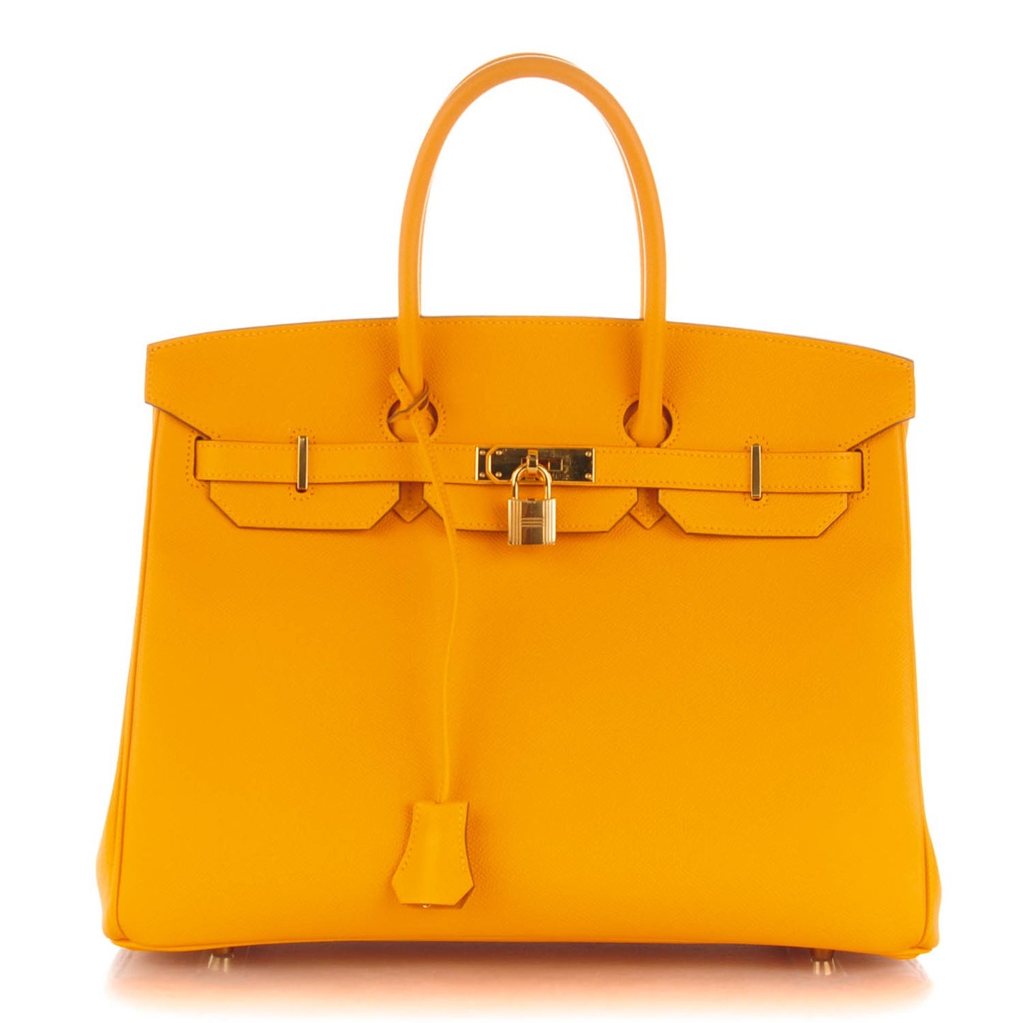 Epsom Birkin 35 Jaune D'Or