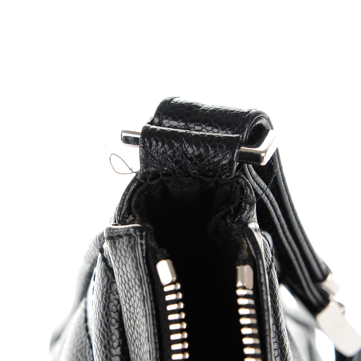Caviar Quilted CC Hobo Black