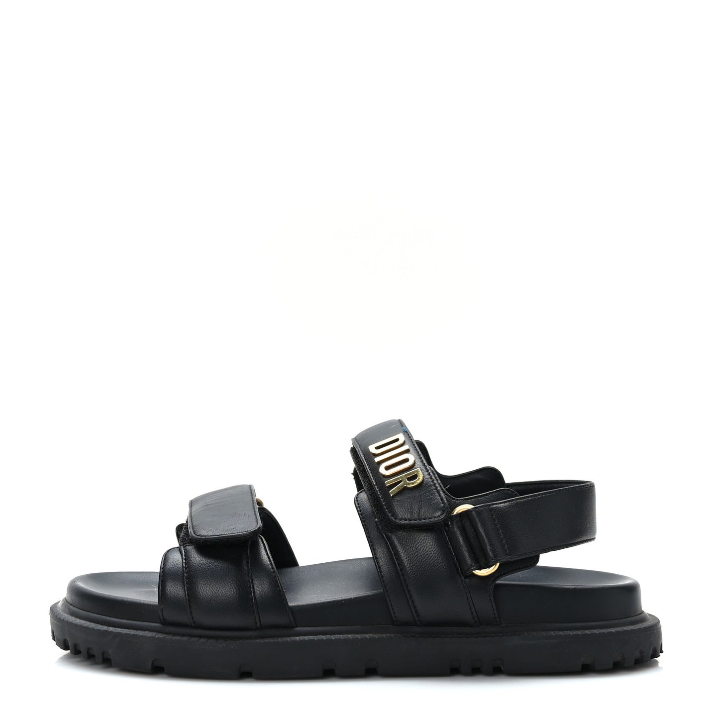 Lambskin Dioract 10mm Sandals 38.5 Black