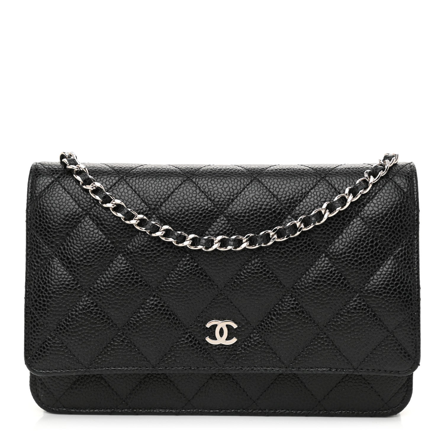Chanel Caviar Quilted Wallet On Chain WOC Black 1 of 11