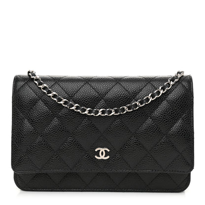 Chanel Caviar Quilted Wallet On Chain WOC Black 1 of 11