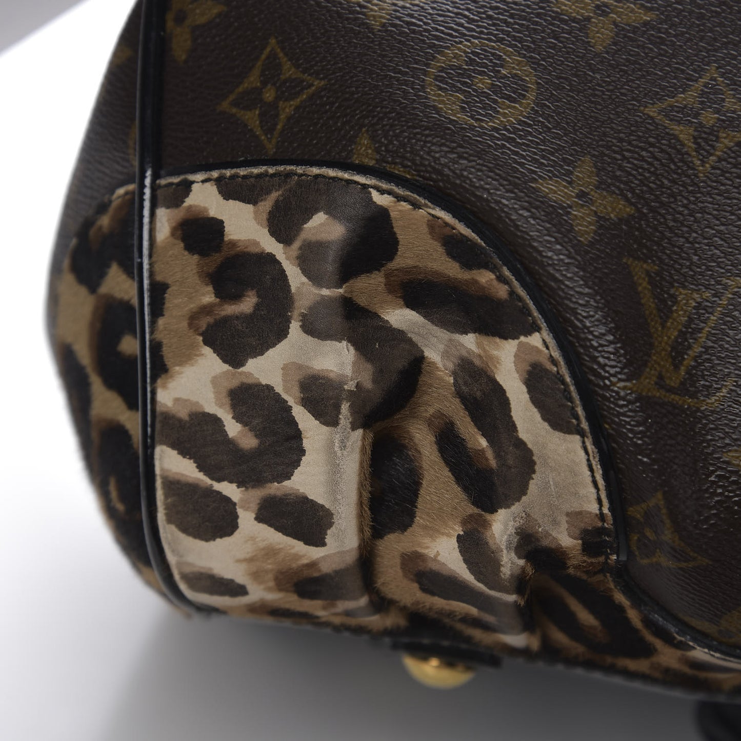 Monogram Leopard Stephen Bag