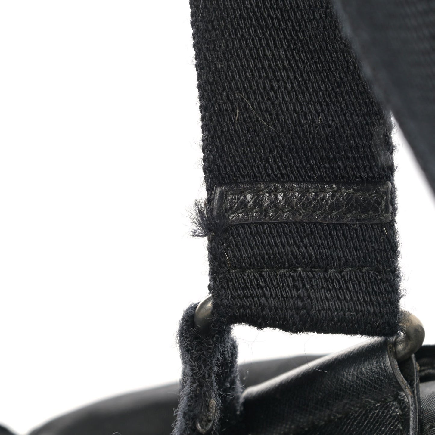 Nylon Vela Cinch Backpack Black