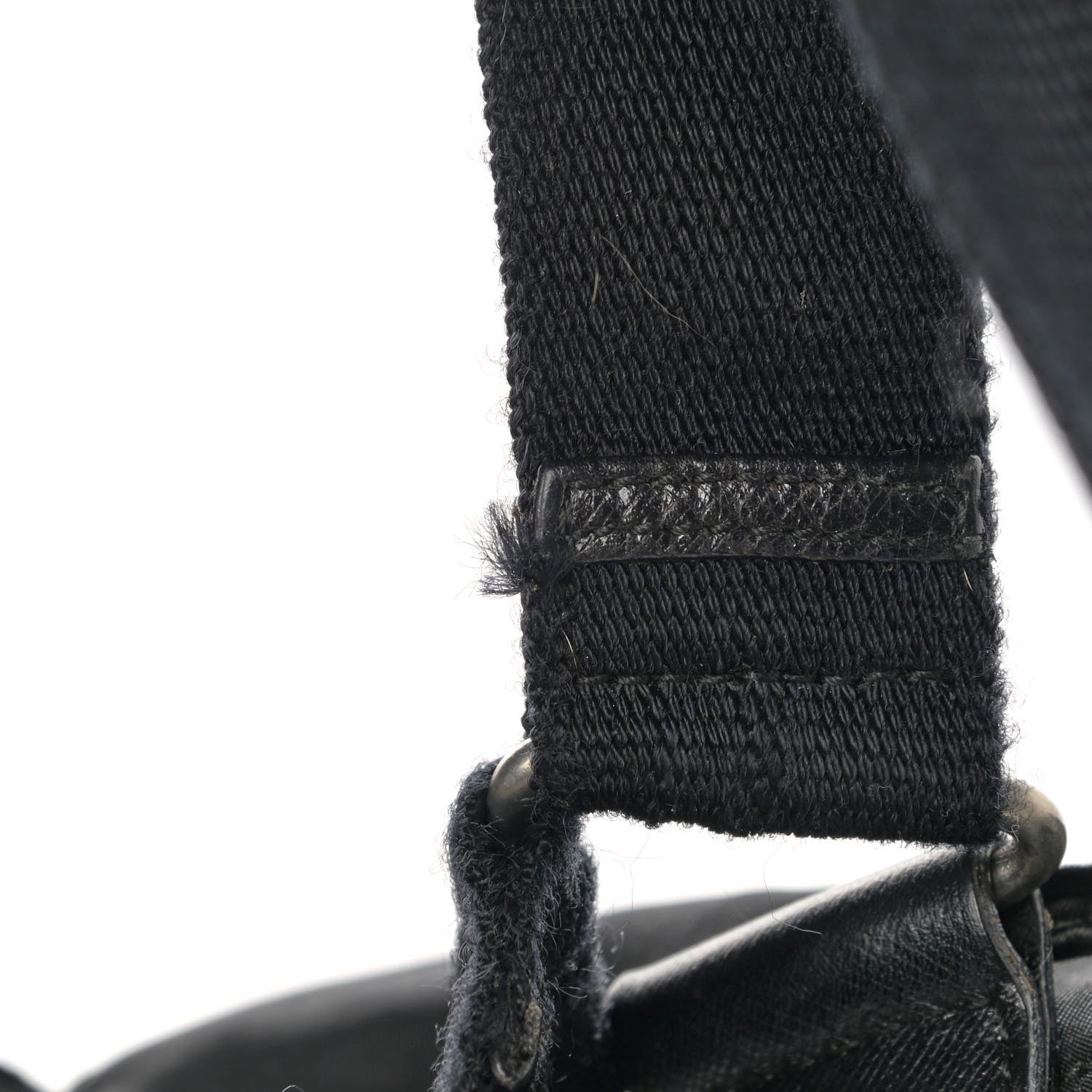 Prada Nylon Vela Cinch Backpack Black 15 of 16