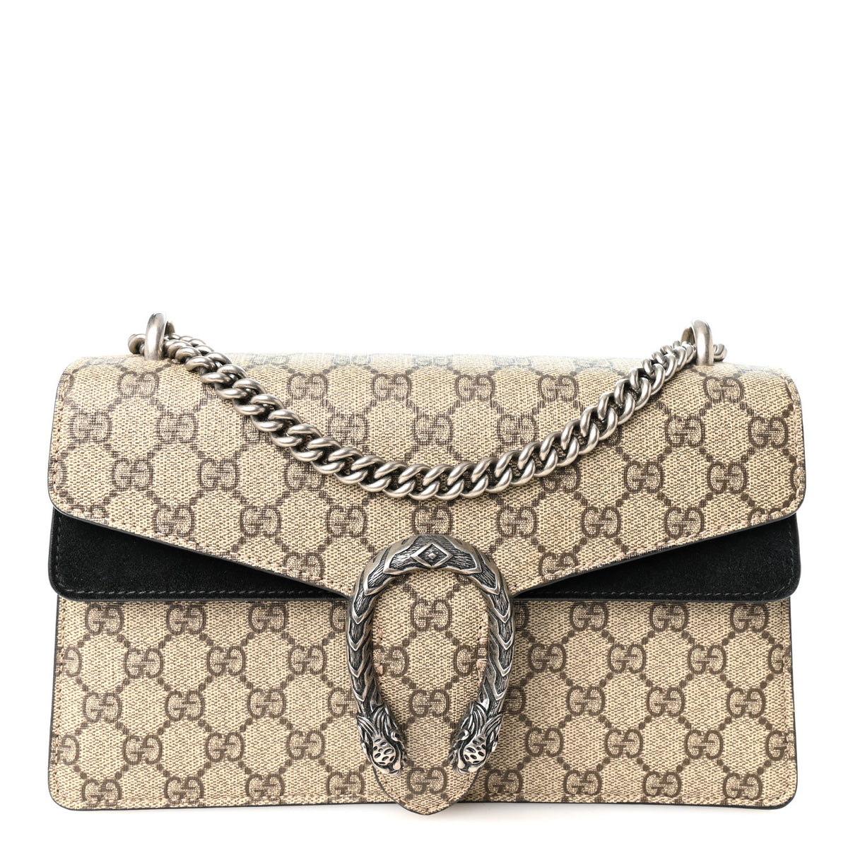 Gucci GG Supreme Monogram Small Dionysus Shoulder Bag Black 1 of 11