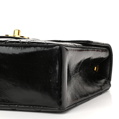 Chanel Patent Quilted Small Kelly Flap Bag Black 8 of 10