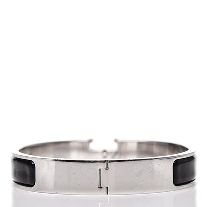 Hermes Enamel Narrow Clic Clac H Bracelet GM Black 3 of 5