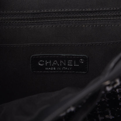 Chanel Tweed Large Urban Spirit Backpack Black White 8 of 10