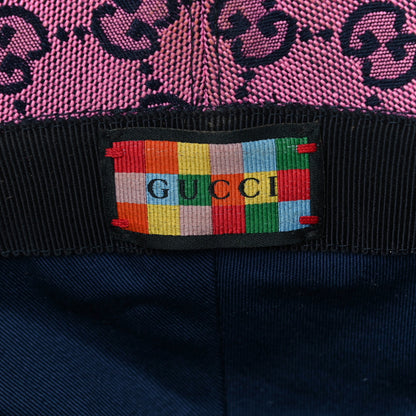 Gucci Monogram Multicolor New Sakai Calfskin Bob Malibu Bucket Hat M Parma Violet Blue 6 of 6