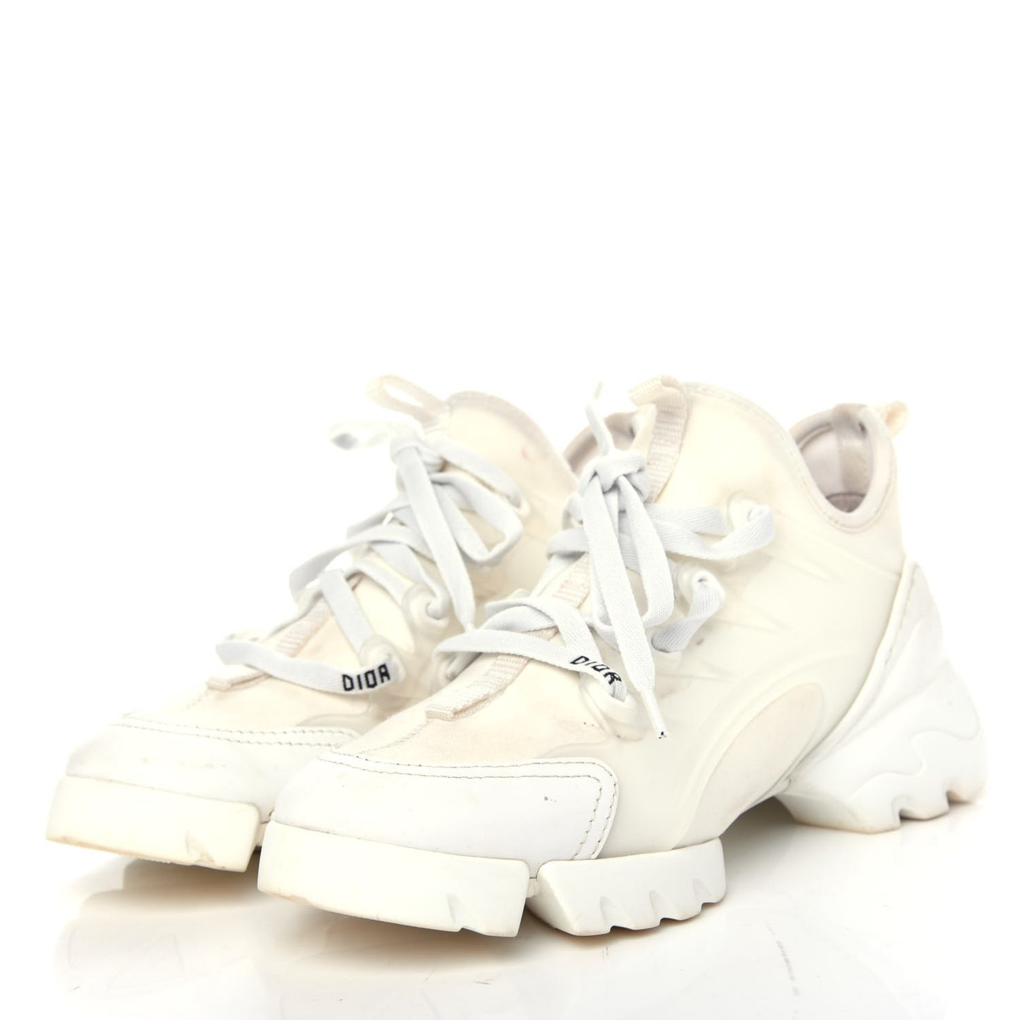 Technical Fabric Rubber Womens D-Connect Sneakers 35 White