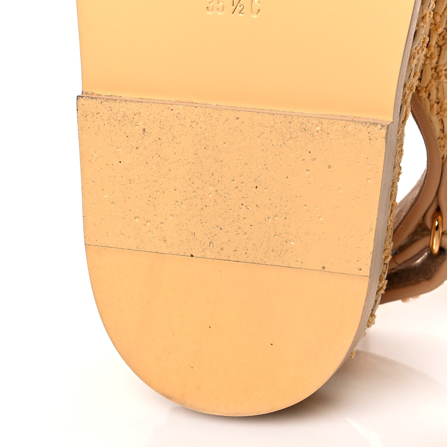 Chanel Braided Fabric Velcro Dad Sandals 35.5 Beige 11 of 13