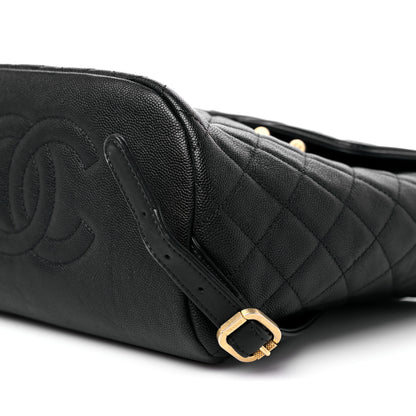 Chanel Caviar Quilted Filigree Backpack Black 9 of 13