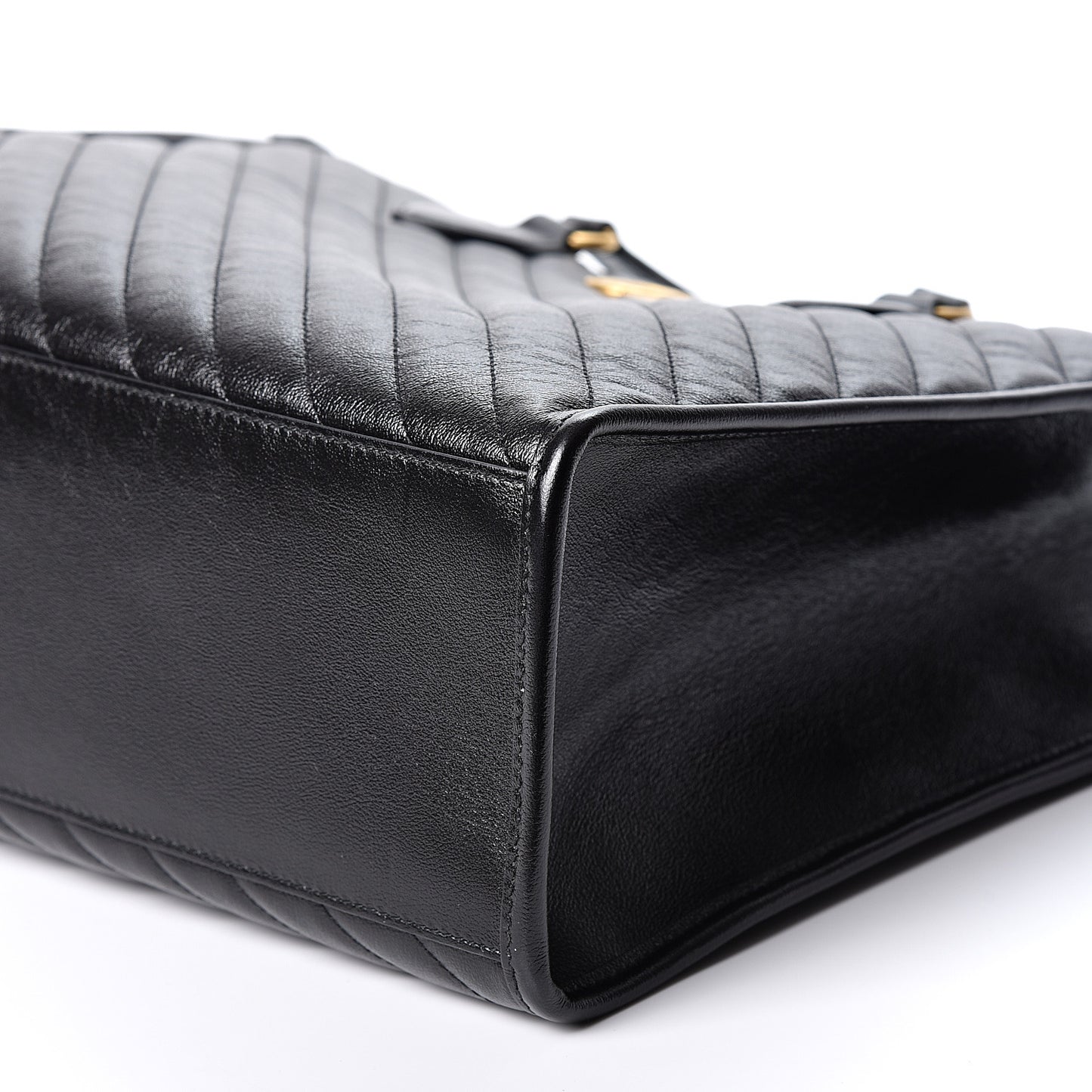 Azalea Calfskin Matelasse Diagonal GG Marmont Tote Bag Black
