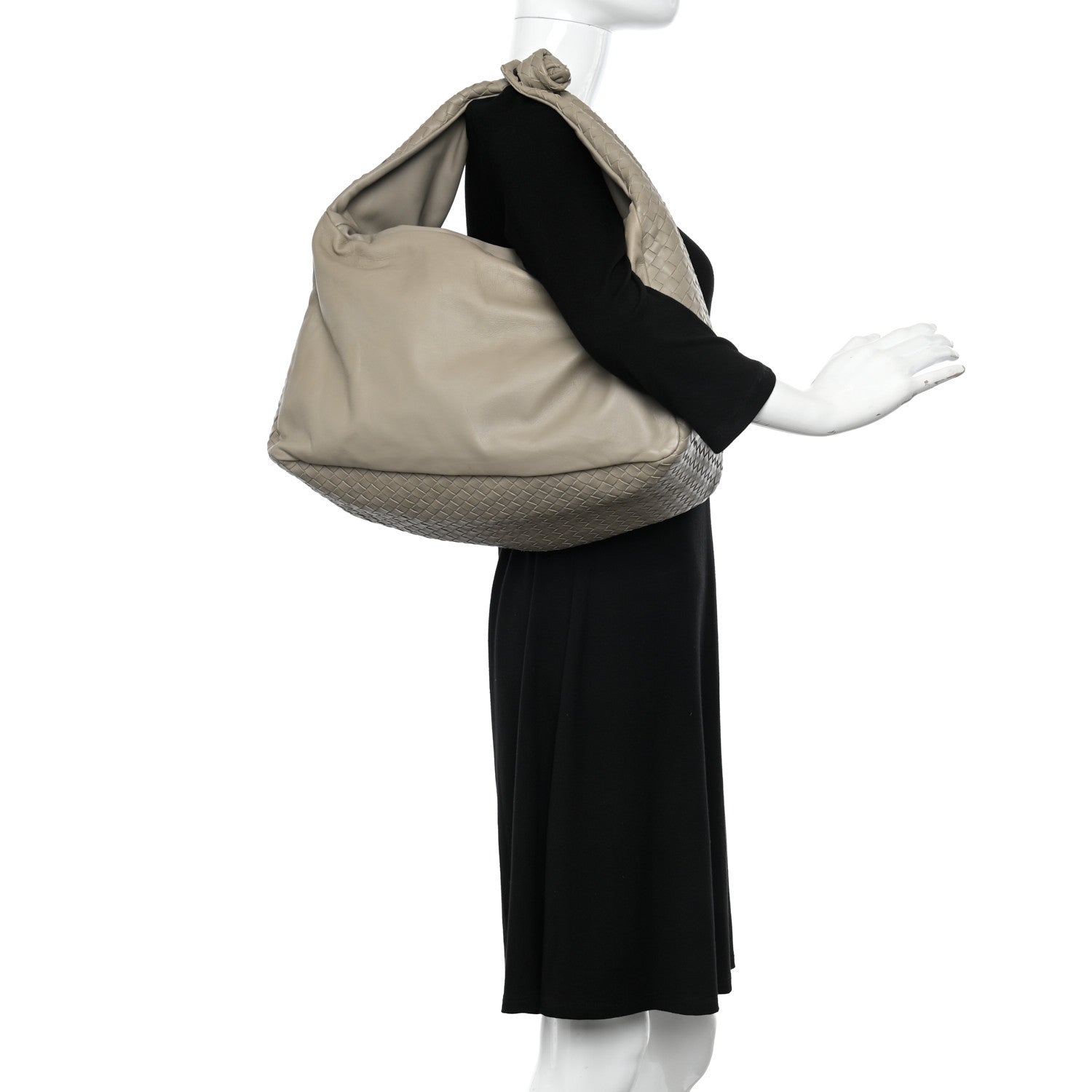 Bottega Veneta Nappa Intrecciato Knot Hobo Limo 3 of 10