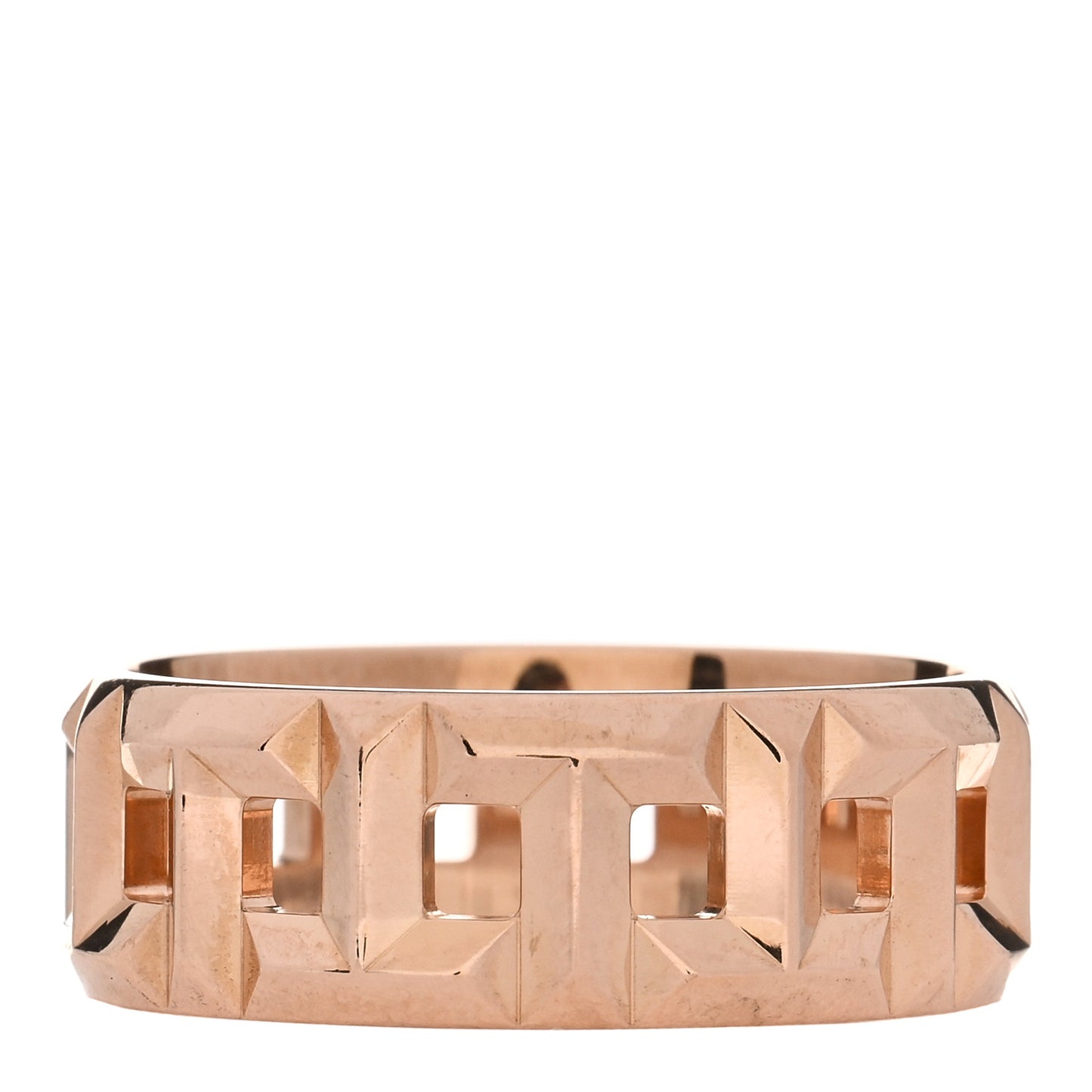 18K Rose Gold T True Wide Ring 62 10