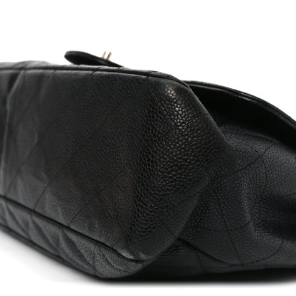 Chanel Caviar Quilted Jumbo Single Flap Black 10 of 10