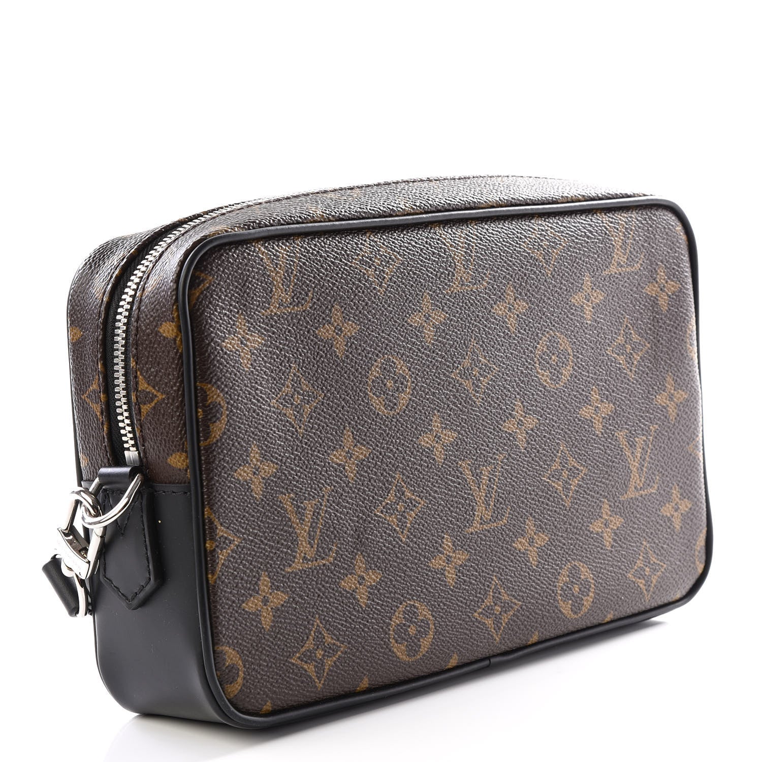 Louis Vuitton Monogram Macassar Kasai Clutch Black 2 of 12