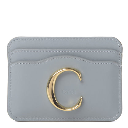 Chloe Calfskin C Card Holder Faded Blue 1 of 8