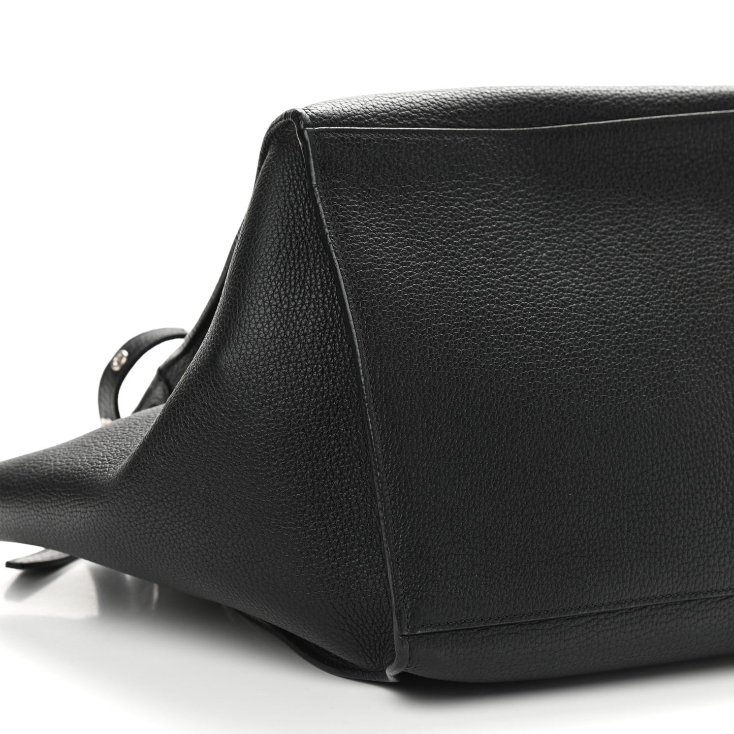 Supple Grained Calfskin Small Big Bag Black