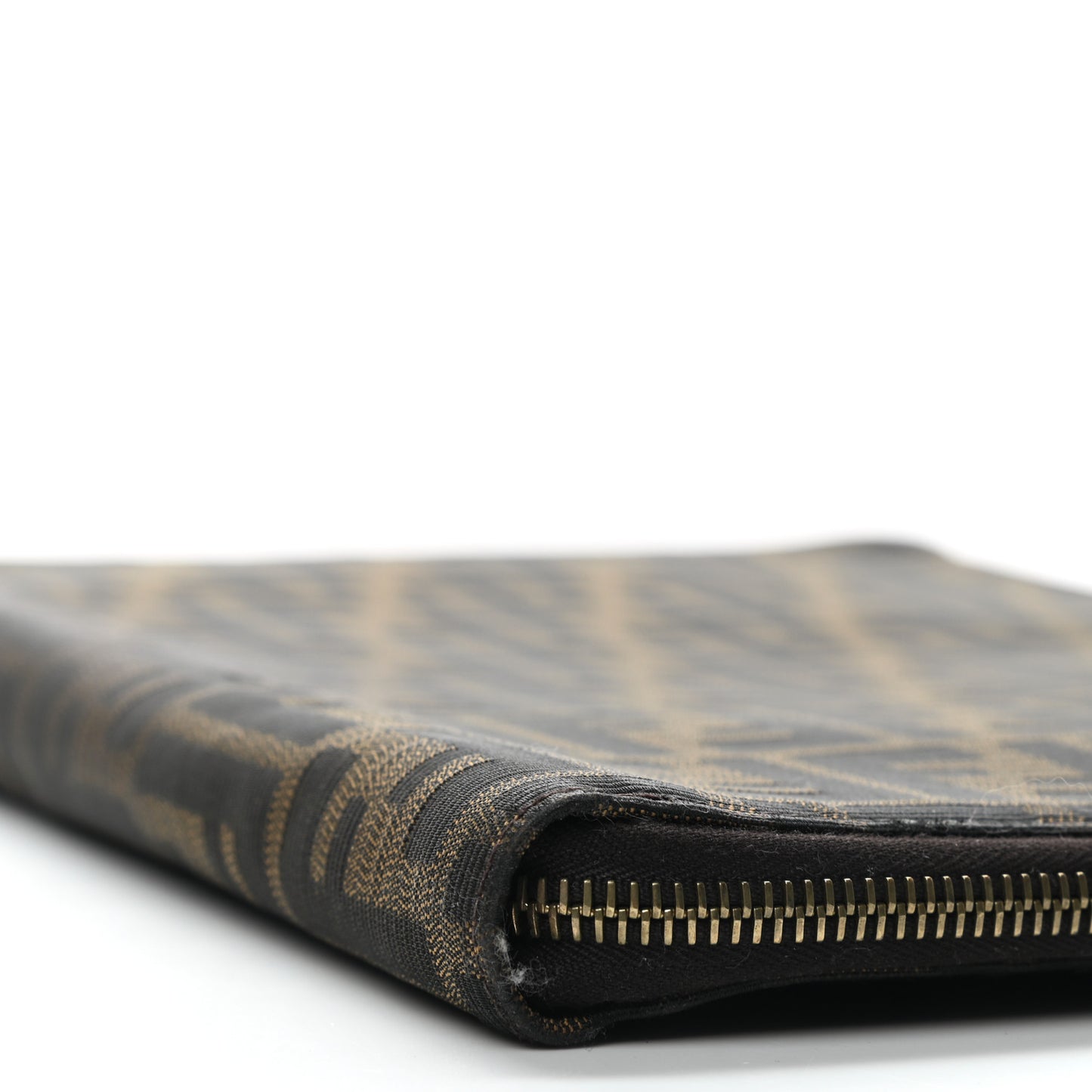 Zucca Zip Around Document Holder Tobacco