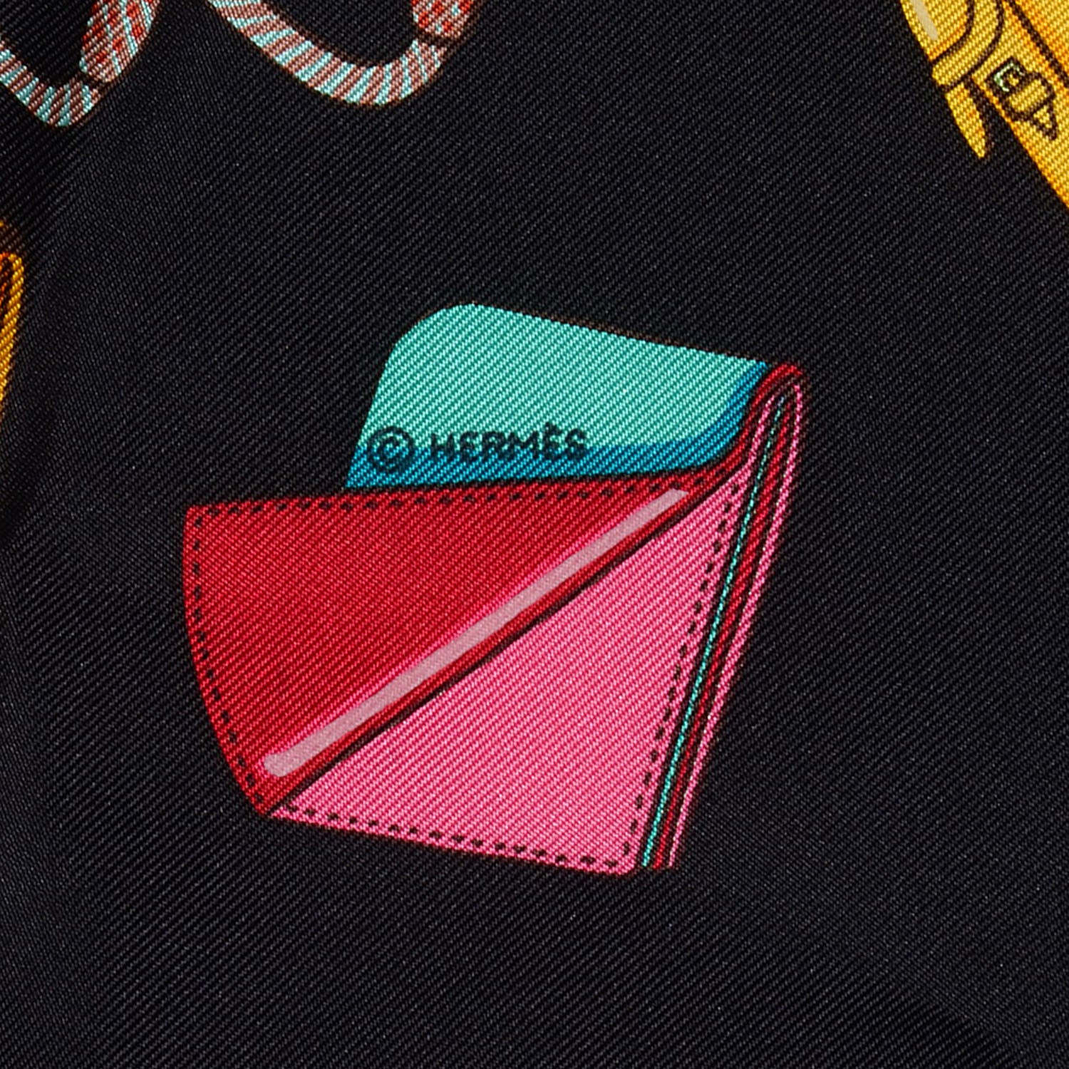 Hermes Silk Albums de Colportage Scarf 90 3 of 4