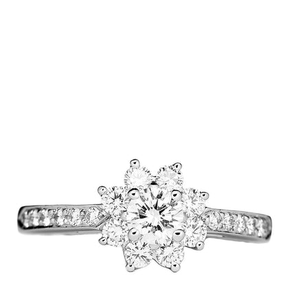 Tiffany Platinum Diamond Flora Ring 48 4.5 1 of 5