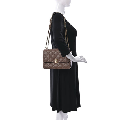 Chanel Caviar Quilted Mini Coco First Flap Beige 2 of 11
