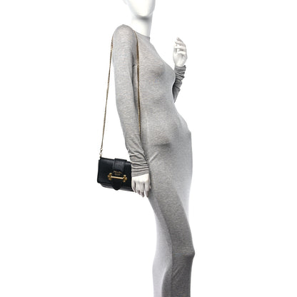 Prada City Calf Cahier Belt Bag Black 2 of 11