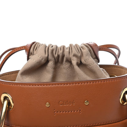 Chloe Smooth Calfskin Mini Roy Bucket Bag Caramel 9 of 9