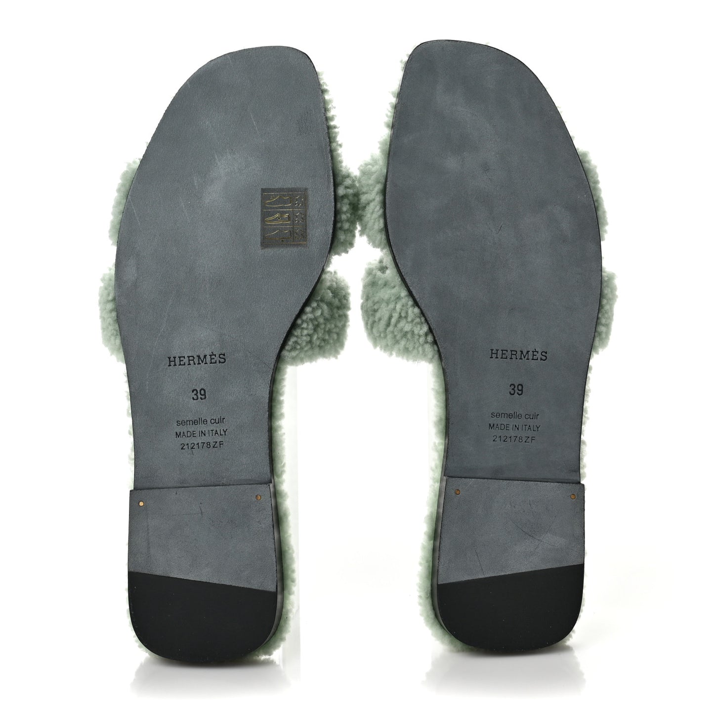 Woolskin Oran Sandals 39 Vert D’Eau