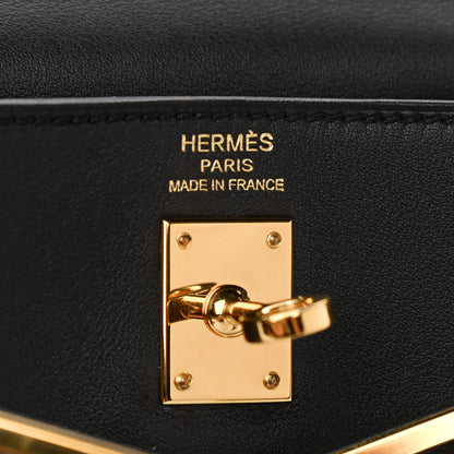 Hermes Swift Kelly Retourne 25 Black 6 of 14