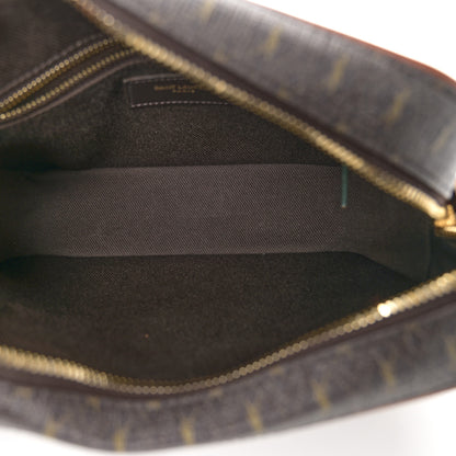 Saint Laurent Canvas Smooth Calfskin Le Monogramme Camera Bag Chestnut 5 of 10