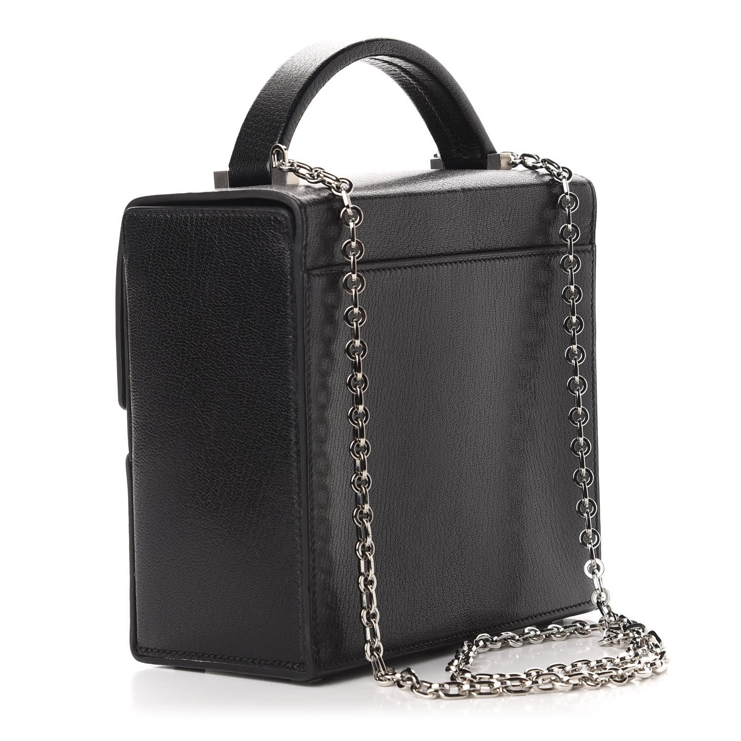 Hermes Chevre Chamkila Cinhetic Boxy Top Handle Bag Black 3 of 11