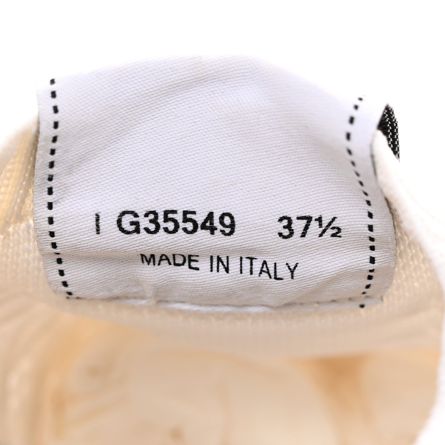 Chanel Fabric Logo Sneakers 37.5 White 8 of 14