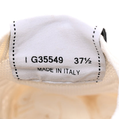 Chanel Fabric Logo Sneakers 37.5 White 8 of 14